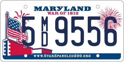 MD license plate 5MD9556