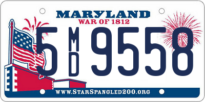 MD license plate 5MD9558