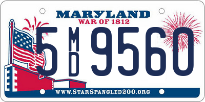 MD license plate 5MD9560