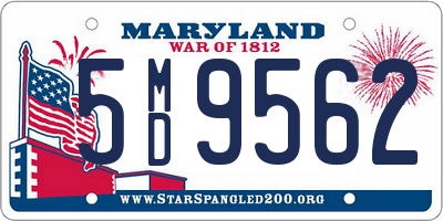 MD license plate 5MD9562