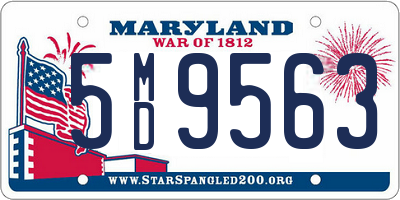 MD license plate 5MD9563