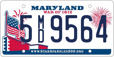 MD license plate 5MD9564