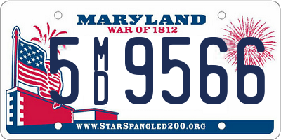 MD license plate 5MD9566