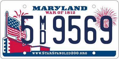 MD license plate 5MD9569