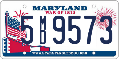 MD license plate 5MD9573