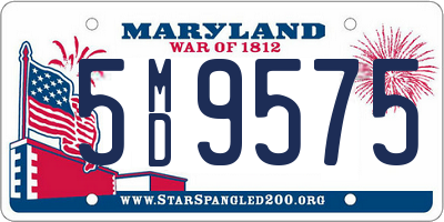 MD license plate 5MD9575