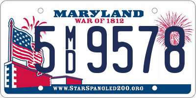 MD license plate 5MD9578