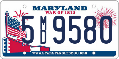 MD license plate 5MD9580