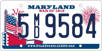 MD license plate 5MD9584