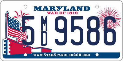 MD license plate 5MD9586