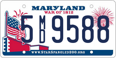 MD license plate 5MD9588