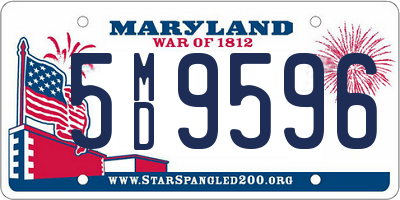 MD license plate 5MD9596