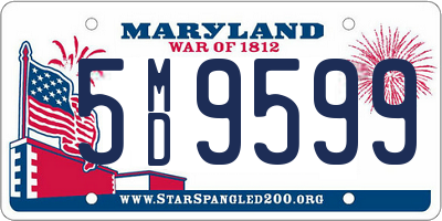 MD license plate 5MD9599