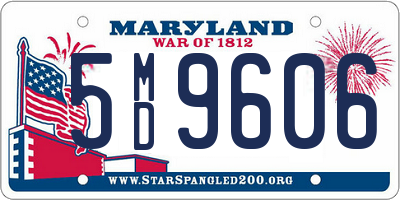 MD license plate 5MD9606