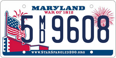 MD license plate 5MD9608