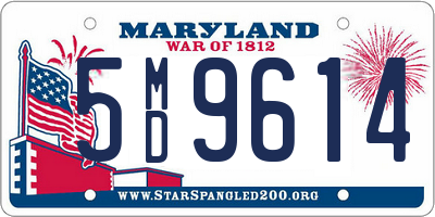 MD license plate 5MD9614