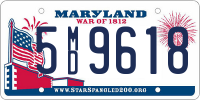 MD license plate 5MD9618