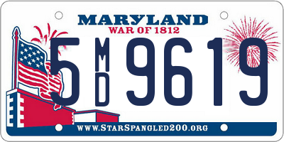 MD license plate 5MD9619