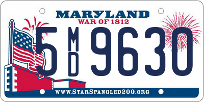 MD license plate 5MD9630