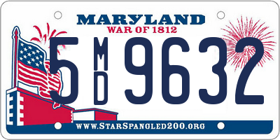 MD license plate 5MD9632