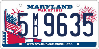 MD license plate 5MD9635