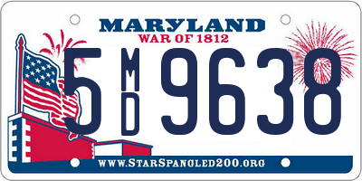 MD license plate 5MD9638