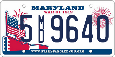 MD license plate 5MD9640