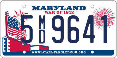 MD license plate 5MD9641