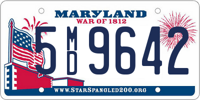 MD license plate 5MD9642