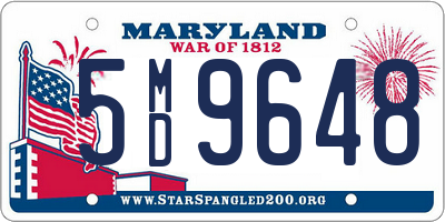 MD license plate 5MD9648