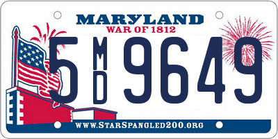 MD license plate 5MD9649