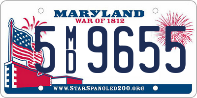 MD license plate 5MD9655