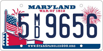 MD license plate 5MD9656