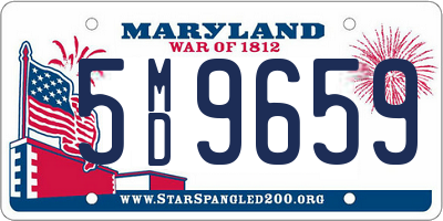 MD license plate 5MD9659