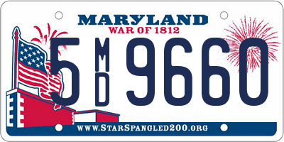 MD license plate 5MD9660