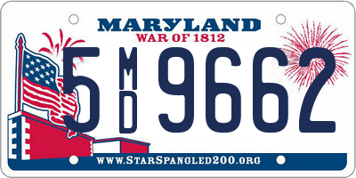 MD license plate 5MD9662