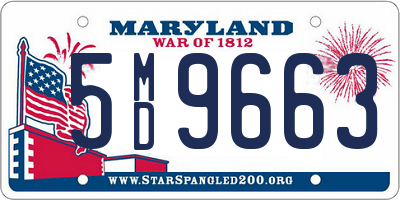 MD license plate 5MD9663