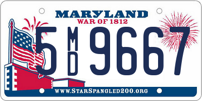 MD license plate 5MD9667