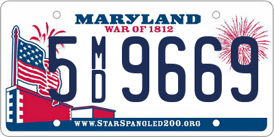 MD license plate 5MD9669