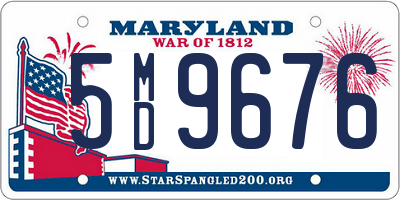 MD license plate 5MD9676