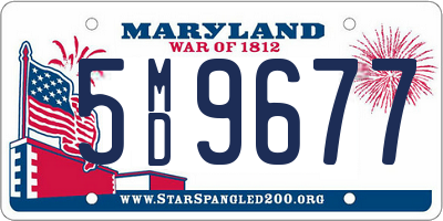 MD license plate 5MD9677