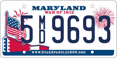 MD license plate 5MD9693