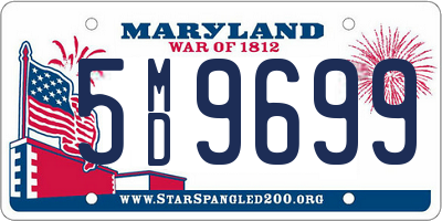 MD license plate 5MD9699