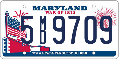 MD license plate 5MD9709