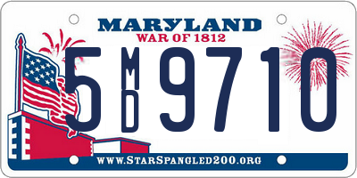 MD license plate 5MD9710