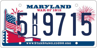 MD license plate 5MD9715