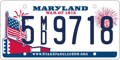 MD license plate 5MD9718