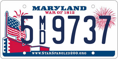 MD license plate 5MD9737