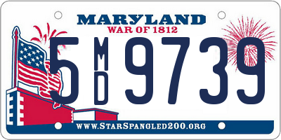 MD license plate 5MD9739