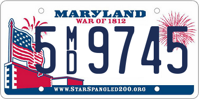 MD license plate 5MD9745